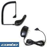 Bargaincell- Samsung Original OEM Accessory Bundle- SGH-T809, D820, SGH-T509, SGH-D807, SGH-T519 Trace, SGH-T629, SYNC SGH-A707, SGH-D900, BlackJack SGH-i607, SGH-T629, PH-M610, SCH-U420, SCH-U740, SGH-T219, SGH-T329 Car Cigarette Lighter Charger CAD300MBEB/STD + Home Travel Charger TAD437JBEB