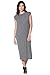 A+D® Womens Split Back Boxy Jersey Midi Dress