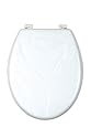 Wenko 17498100 WC-Sitz Rose duroplast, weiss
