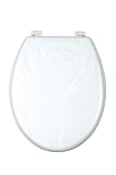 Wenko 17498100 Wc-Sitz Rose duroplast, weiss