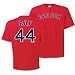 Majestic Boston Red Sox #44 Jason Bay Red Player T-shirt
