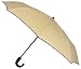 Leighton, Kensington Automatic Open/Close Curved Black Wood Handle Umbrella, Khaki