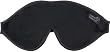 Dream Essentials Luxury Sleep Mask with Free Earplugs and Carry Pouch (Black)