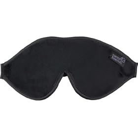 Dream Essentials Luxury Sleep Mask with Free Earplugs and Carry Pouch (Black)