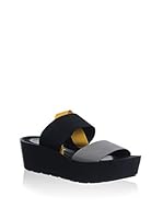 NILA & NILA Sandalias de cuña (Negro / Gris)