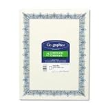 Blank Parchment Certificates with Classic Blue Border, Letter, 25/Pack GEO39087