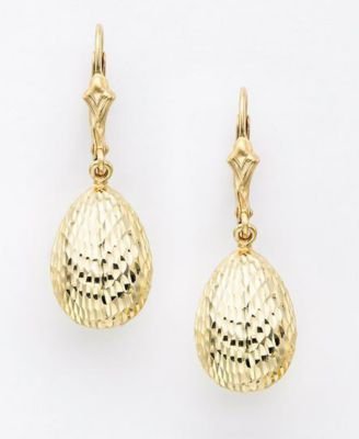 14k Gold Teardrop Earrings