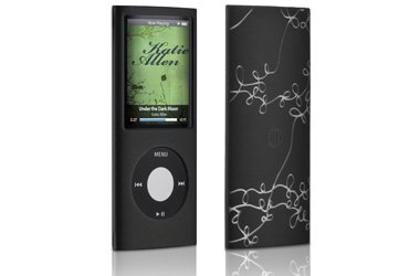 Jam Jacket Grafik Case, with screen protector, for iPod nano 4G, Laser Vine (Black/Clear), Model# DLA64023/17, by Philips Consumer Electronics/DLO (Digital Lifestyle Outfitters)