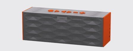 Jawbone BIG JAMBOX Wireless Bluetooth Speaker - Retail Packaging (Grey Hex / Orange Caps)