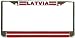 Latvia Latvija Latvian Flag Chrome Metal License Plate Frame Holder