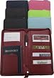 Deluxe Travel Wallet With Zippered Closure, Lighted Magnifier and Pen