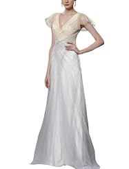 V-neck Cocktail Floor Length Applique Beaded Sleeveless Mermaid Evening Dress/Homecoming Dress/Pageant Dress/Prom Dress/Party Dress/Wedding Dress 