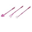 Bond 6932 Pink 3 Piece Telescopic Garden Tool Set With Trowel, Cultivator And Rake