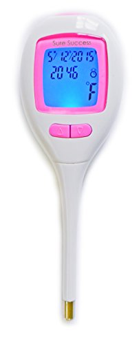 Sure SuccessÂ® Digital Basal Body Temperature Thermometer with Backlit LCD Display, Â±0.09Â° F Accuracy for Ovulation Tracking
