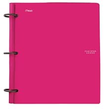 Five Star Flex Hybrid NoteBinder, 1-Inch, Pink (72001)