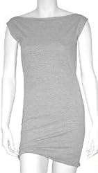 American Apparel Women's Fine Jersey Raw Edge Sleeveless T-Shirt Dress