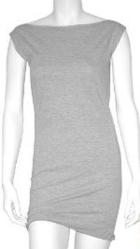 American Apparel Women's Fine Jersey Raw Edge Sleeveless T-Shirt Dress
