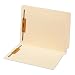 Globe-Weis End Tab Fastener Folders, 11 Point, 2 Fasteners, Letter Size, Manila, 50 Folders per Pack (44115)