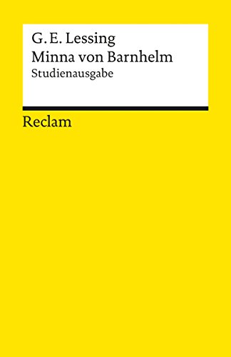 Minna von Barnhelm, oder das Soldatenglück: Studienausgabe (Reclams Universal-Bibliothek) (German Edition)