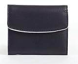 Baekgaard Black and White Vivid Vibrant chic Genuine leather Pocket Wallet