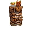 Totem pole style tiki table statue home yard sculpture (The Digital Angel Decor)