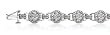 14K White Gold Diamond Bracelet - 3.25 Ct.