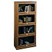 Office Products : Four Door Four Shelf Barrister Bookcase (Manor Oak) (60 1/4"H x 28 3/4"W x 12 13/16"D)