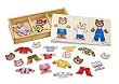 MELISSA & DOUG WOODEN BEAR FAMILY DRESS UP PUZZLE
