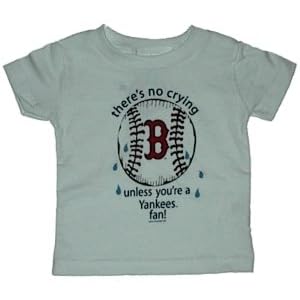 Click to buy Boston Red Sox Logo Merchandise:  Red Sox Baby No Crying Fan T-Shirt from Amazon!
