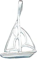 Sterling Silver Sailboat Charm
