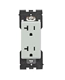 Leviton Renu Tamper-Resistant Outlet, RER20-SE, 20A-125VAC, in Sea Spray