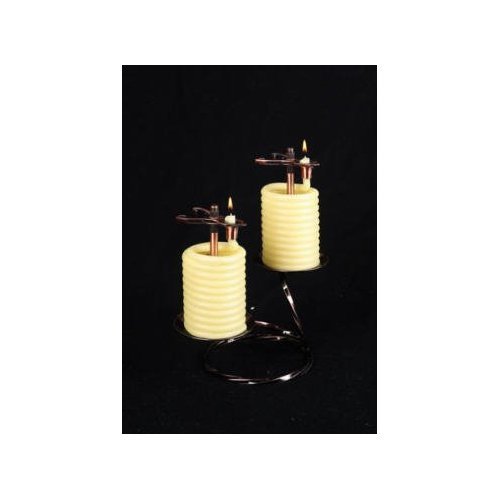 Eclipse Candle by the Hour - 3-36 Hour Round Table Piece Bees Wax Candle