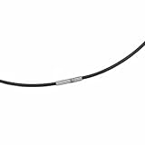 3mm Black Leather Cord Necklace-18
