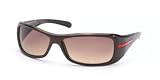 Prada - PRADA SPR01G 7BG6S1 METAL BROWN BROWN GRADIENT PLASTIC SUNGLASSES
