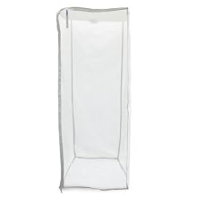 Aleco 477414 PVC Economy One-Zip Pan Rack Cover, 64" Length x 23" Width x 28" Height, Clear