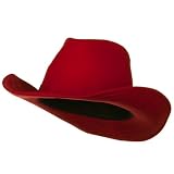 Canvas Cotton Cowboy Hat - Red W19S64F