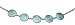 Discus Necklace in Teal