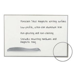 Best-Rite 2029G BALT Ultra-Trim Magnetic Board Dry-Erase Porcelain-On-Steel 72x48 WESilver