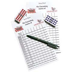 Childrens Toyshop  Toys : Score pad - Chickenfoot & Mexican Train
