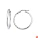 Karat Platinum 25mm Hoop Earrings