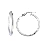 Karat Platinum 25mm Hoop Earrings