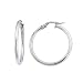 Karat Platinum 25mm Hoop Earrings
