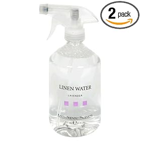 Earth Friendly Products Natural Spa Linen Water, Lavender, 17-Ounces (Pack of 2)