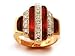 Art Deco Amethyst and Diamond Right Hand Ring, 14k Yellow Gold, Ring Size 7.25 (T.w 1.50)