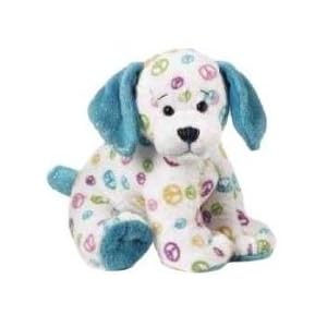 peace puppy dog ganz webkinz plush animal
