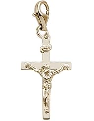 Rembrandt Charms Crucifix Charm with Lobster Clasp