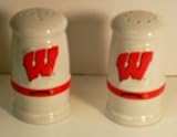 Wisconsin Badgers Ceramic Salt & Pepper Shakers **