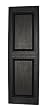 Perfect Shutters IR561467002 14-1/2-Inch by 67-Inch Raised Panel Center Mullion Exterior Shutter, 1-Pair, Black