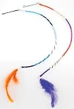 Braided Hair Extensions With Feathers (1 dz)