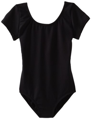 Capezio Girls 7-16 Short Sleeve Leotard With X-Cross Straps